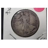 1917-D Obverse Mint Mark Walking Liberty Silver