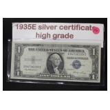 1935E $1 Silver Certificate Bank Note