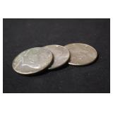 Lot of 3 Kennedy Silver Half Dollars