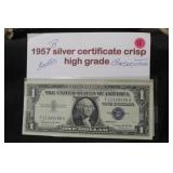 Consecutive Unc $1 Silver Certificate Bank Notes