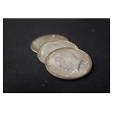 Lot of 3 Kennedy Silver Half Dollars