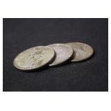 Lot of 3 Kennedy Silver Half Dollars