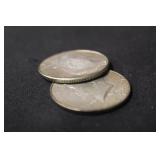 Lot of 2 Kennedy Silver Half Dollars