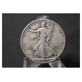 1945-D Walking Liberty Silver Half Dollar