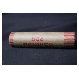 Unsearched Roll of Wheat Cents