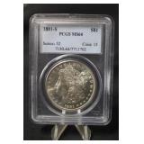 1881-S MS64 Morgan Silver Dollar