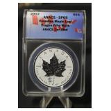 2012  SP69 Silver Maple Leaf Dragon Privy Mark