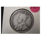 1919 Canada George V  .925 Silver Half Dollar