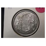 1957 Canada Silver Half Dollar