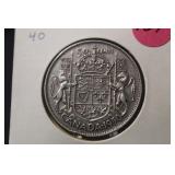 1950 Canada Silver Half Dollar