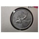 1962 Silver Canada Quarter