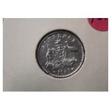 1943 Australia Silver 6 Pence Coin