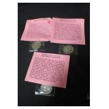 Lot of 3 Kennedy Uncirculated Half Dollars