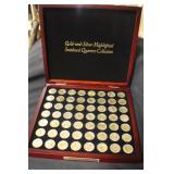 Gold and Silver Highlighted Statehood Quarter