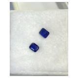 Pair of Natural Sapphires  .92 ct