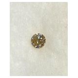 Natural Diamond SI 1 Fancy Golden Color .26Ct