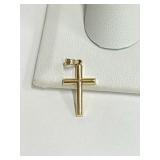 14K Gold .75" Gold Cross