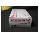 Box of Winchester .380 ACP Ammo