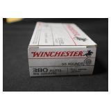 Box of Winchester .380 ACP Ammo