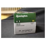 100 Rounds Remington .45ACP Ammo 230gr.