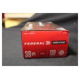 Box of Federal 38spl Ammo