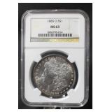 1885-O MS63 Morgan Silver Dollar