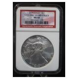 2006 MS69 Pure Silver Eagle Coin Certified