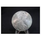 1780 UNC Silver Maria Theresia Thaler Coin