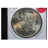 1923 Uncirculated Silver U.S. Peace Dollar
