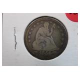 1854 Seated Liberty Silver Quarter W/Arrows