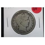 1906-D Barber Silver Half Dollar