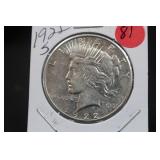 1923-S Silver U.S. Peace Dollar