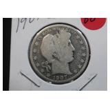 1907 Barber Silver Half Dollar