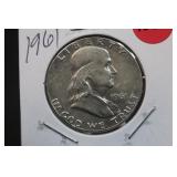 1961 Franklin Silver Half Dollar