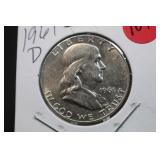 1961-D Franklin Silver Half Dollar