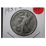 1934 Walking Liberty Silver Half Dollar