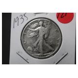 1935 Walking Liberty Silver Half Dollar