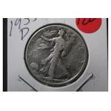 1935-D Walking Liberty Silver Half Dollar