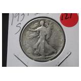 1937-S Walking Liberty Silver Half Dollar