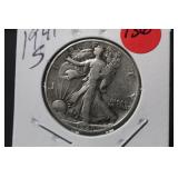 1941-S Walking Liberty Silver Half Dollar