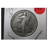 1945-S Walking Liberty Silver Half Dollar