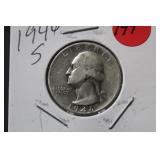 1946-S Washington Silver Quarter