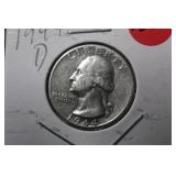 1944-D Washington Silver Quarter