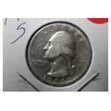 1944-S Washington Silver Quarter
