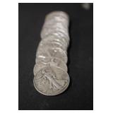 Lot of 20 Walking Liberty Silver Half Dollars