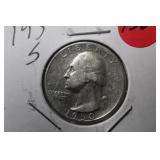 1950-S Washington Silver Quarter