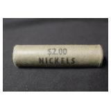 Vintage Original Bank Roll of 40 Nickels