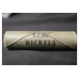 Vintage Original Bank Roll of 40 Nickels