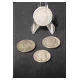 Silver U.S. Coin Lot Nickel, Quarter, Dime