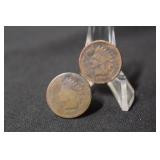 Lot of 3 Indian Head Cents 1869 & 1906